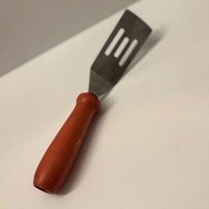 Ekco Spatula Slotted Metal Turner‎ Wood Handle Grilling Kitchen Utensil